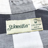 (VINTAGE) 1990'S～ ST. JOHN'S BAY BLOCK CHECKERED SHIRT