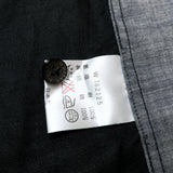 (designers) MADE IN JAPAN D'URBAN LINEN 100% LINED LOOP COLLAR SHORT SLEEVE BOX SHIRT