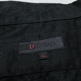 (designers) MADE IN JAPAN D'URBAN LINEN 100% LINED LOOP COLLAR SHORT SLEEVE BOX SHIRT