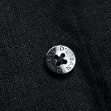 (designers) MADE IN JAPAN D'URBAN LINEN 100% LINED LOOP COLLAR SHORT SLEEVE BOX SHIRT