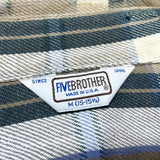 (vintage) 1980'S～ MADE IN USA FIVE BROTHER LATTICE PATTERN HEAVY FLANNEL SHIRT