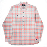 (VINTAGE) 2000'S RRL 1940'S STYLE PLAID PATTERN FLANNEL SHIRT WITH GUSSET