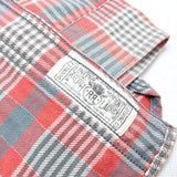 (VINTAGE) 2000'S RRL 1940'S STYLE PLAID PATTERN FLANNEL SHIRT WITH GUSSET