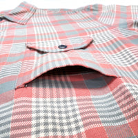 (VINTAGE) 2000'S RRL 1940'S STYLE PLAID PATTERN FLANNEL SHIRT WITH GUSSET