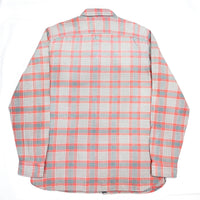 (VINTAGE) 2000'S RRL 1940'S STYLE PLAID PATTERN FLANNEL SHIRT WITH GUSSET