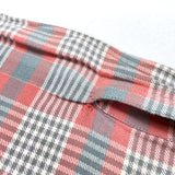 (VINTAGE) 2000'S RRL 1940'S STYLE PLAID PATTERN FLANNEL SHIRT WITH GUSSET
