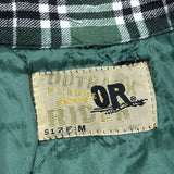 (vintage) 1990'S～ OUTPACK RIDER PLAID PATTERN QUILTED FLANNEL SHIRT