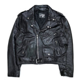 (VINTAGE) 1990'S FIRST COWHIDE DOUBLE BREASTED BIKER JACKET