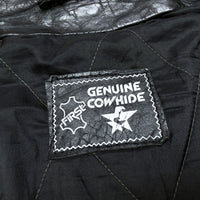 (VINTAGE) 1990'S FIRST COWHIDE DOUBLE BREASTED BIKER JACKET