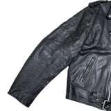 (VINTAGE) 1990'S FIRST COWHIDE DOUBLE BREASTED BIKER JACKET