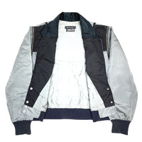 (VINTAGE) 1980'S Panno d'or 2WAY DESIGN NYLON JACKET WITH ZIPPER