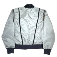 (VINTAGE) 1980'S Panno d'or 2WAY DESIGN NYLON JACKET WITH ZIPPER
