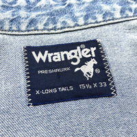 (VINTAGE) 1980'S～ WRANGLER DENIM WESTERN SHIRT