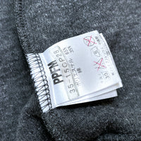 (DESIGNERS) PPFM HOOD DEFORMED DESIGN ZIP UP HOODIE