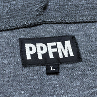(DESIGNERS) PPFM HOOD DEFORMED DESIGN ZIP UP HOODIE