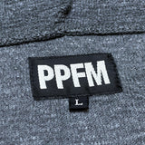 (DESIGNERS) PPFM HOOD DEFORMED DESIGN ZIP UP HOODIE