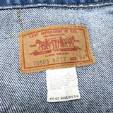 (VINTAGE) 1970'S～ MADE IN USA Levi's 70505-0217 SMALL e DENIM TRUCKER JACKET WITH CARE TAG