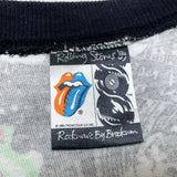 (t-shirt) 1989 MADE IN USA ROLLING STONES TOTAL PATTERN PRINT T-SHIRT
