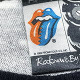 (t-shirt) 1989 MADE IN USA ROLLING STONES TOTAL PATTERN PRINT T-SHIRT
