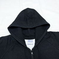 (VINTAGE) MADE IN USA WALLA WALLA LINED THERMAL ZIP UP HOODIE SWEAT SHIRT