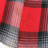 (VINTAGE) 1950'S～ TOWNCRAFT SHADOW PLAID RAYON OPEN COLLAR BOX SHIRT AS IS