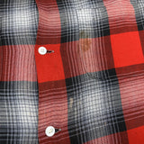 (VINTAGE) 1950'S～ TOWNCRAFT SHADOW PLAID RAYON OPEN COLLAR BOX SHIRT AS IS