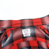 (VINTAGE) 1950'S～ TOWNCRAFT SHADOW PLAID RAYON OPEN COLLAR BOX SHIRT AS IS