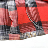 (VINTAGE) 1950'S～ TOWNCRAFT SHADOW PLAID RAYON OPEN COLLAR BOX SHIRT AS IS