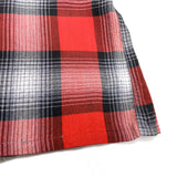 (VINTAGE) 1950'S～ TOWNCRAFT SHADOW PLAID RAYON OPEN COLLAR BOX SHIRT AS IS