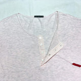 (designers) 1990'S～ MARITHE FRANCOIS GIRBAUD DIAGONAL POCKET STYLE HENLEY NECK T-SHIRT