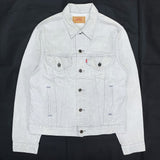 (VINTAGE) 1980'S MADE IN USA Levi's 70506-0257 4 POCKET GRAY DENIM TRUCKER JACKET