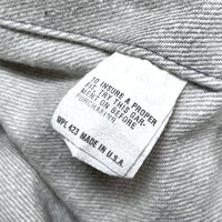 (VINTAGE) 1980'S MADE IN USA Levi's 70506-0257 4 POCKET GRAY DENIM TRUCKER JACKET