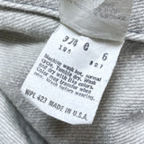 (VINTAGE) 1980'S MADE IN USA Levi's 70506-0257 4 POCKET GRAY DENIM TRUCKER JACKET