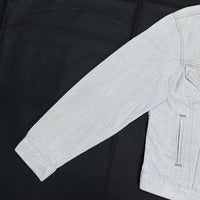 (VINTAGE) 1980'S MADE IN USA Levi's 70506-0257 4 POCKET GRAY DENIM TRUCKER JACKET