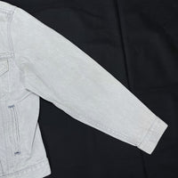 (VINTAGE) 1980'S MADE IN USA Levi's 70506-0257 4 POCKET GRAY DENIM TRUCKER JACKET