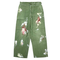 (VINTAGE) 1970'S US ARMY PAINTED COTTON BAKER PANTS