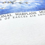 (t-shirt) 1995 MADE IN USA NATIONAL WARPLANE MUSEUM PRINT T-SHIRT BORO