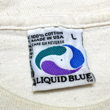 (t-shirt) DEAD STOCK NEW 1994 MADE IN USA LIQUID BLUE LION DOUBLE SIDED PRINT T-SHIRT