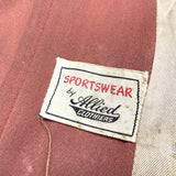 (VINTAGE) 1950'S SPORTSWEAR by Allied CLOTHERS PLAIN GABARDINE JACKET AS IS