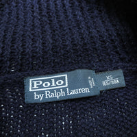 (VINTAGE) 2000'S POLO RALPH LAUREN STAR AND STRIPES PATTERN SHAWL COLLAR COTTON LINE KNIT