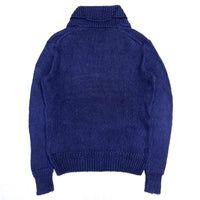 (VINTAGE) 2000'S POLO RALPH LAUREN STAR AND STRIPES PATTERN SHAWL COLLAR COTTON LINE KNIT
