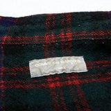 (designers) 2000 MADE IN JAPAN COMME des GARCONS HOMME 3 TYPES OF PLAID PATTERN PANELED MILLED WOOL SHIRT