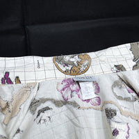 (VINTAGE) 1980'S MADE IN USA VENEZIA WORLD MAP PATTERN ALL OVER PRINT LONG SLEEVE SHIRT