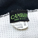 (VINTAGE) MADE IN USA CAMBER LINED THERMAL ZIP UP SWEAT CARDIGAN