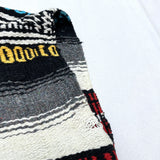 (vintage) UNKNOWN STRIPED PATTERN BLANKET VEST WITH FRINGE