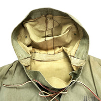 (BORO) 1940'S USN LACE UP PULLOVER HOODED DECK RAIN JACKET