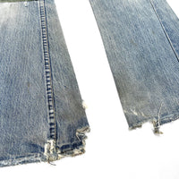 (VINTAGE) 1970'S Levi's 684 CORDUROY PATCHWORK REMAKE DENIM PANTS