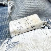 (VINTAGE) 1970'S Levi's 684 CORDUROY PATCHWORK REMAKE DENIM PANTS