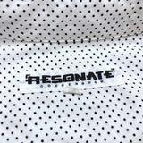 (DESIGNERS) 2000'S～ RESONATE GOOD ENOUGH POLKA DOT PATTERN MESH PANELED DESIGN SHORT SLEEVE SHIRT