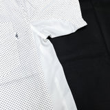 (DESIGNERS) 2000'S～ RESONATE GOOD ENOUGH POLKA DOT PATTERN MESH PANELED DESIGN SHORT SLEEVE SHIRT